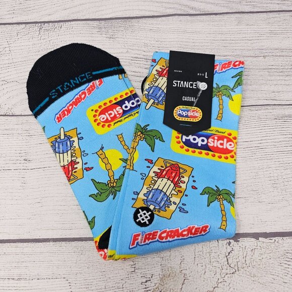 NWT Stance "Casual"  Popsicle Men's Crew Socks Size Large‎ - Picture 1 of 5